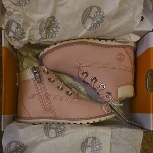 Timberland Kids Light Pink Pokey Pine Boots